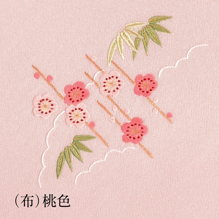 日本一やさしい刺繡キット　包みふくさ・梅3