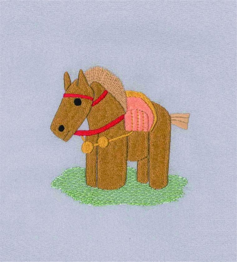 ミニ色紙 吉祥馬(きっしょうま)1
