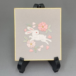 桜にうさぎ<初級>サムネイル1