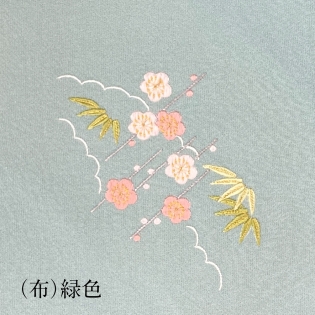 日本一やさしい刺繡キット　包みふくさ・梅サムネイル2