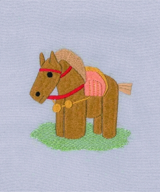 ミニ色紙 吉祥馬(きっしょうま)